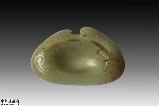 清和田玉双鹅小笔洗