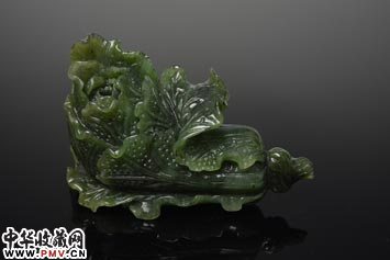 和田碧玉百财摆件