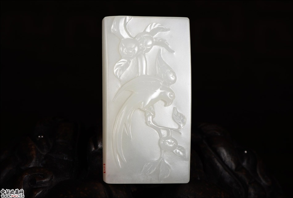 苏工大师王月清作品 新疆和田羊脂白玉籽料挂件喜事连连 30 克4#