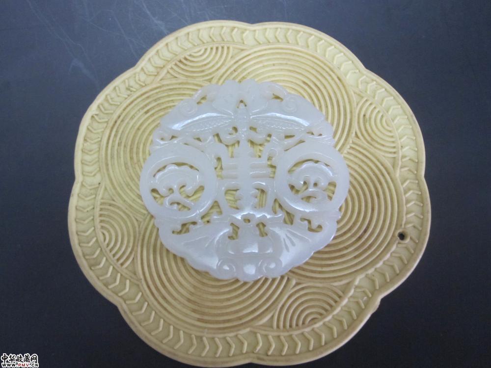 和田白玉福寿圆牌子《已售》