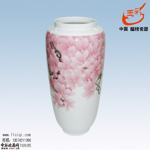 玉米瓶釉下五彩