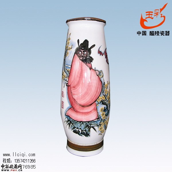 《钟馗》富贵瓶H54cm