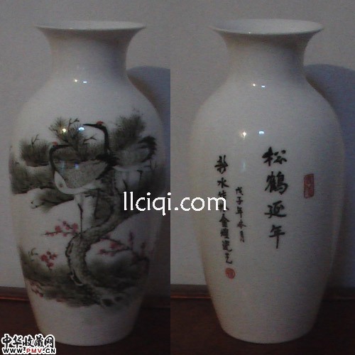 孙新水作品；松鹤延年，H26CM