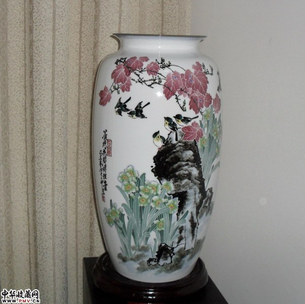 雀跃花间传佳音，作者：李人中，50CM高，有现货