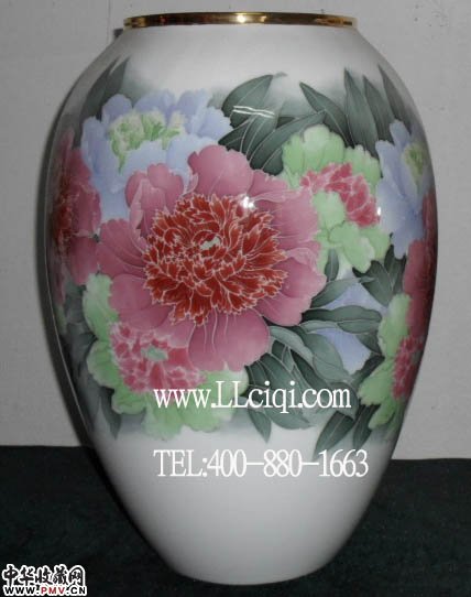 醴陵陶瓷作品：紫红玲，~~彭玲作品，中国陶瓷艺术大师作品  赞