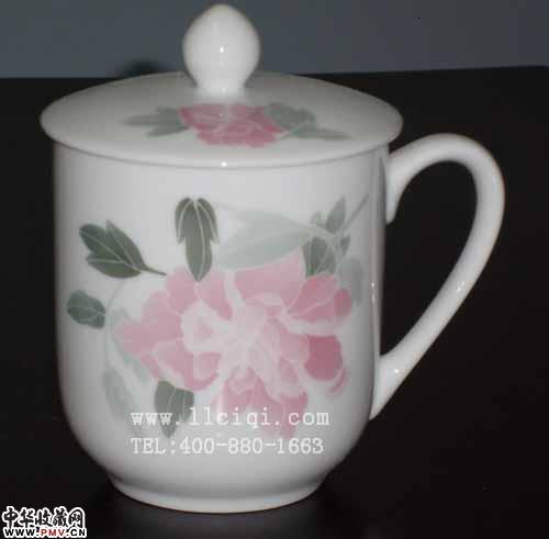 国色天香常委杯,陶瓷礼品杯，醴陵釉下五彩瓷杯，陶瓷茶具，礼品杯