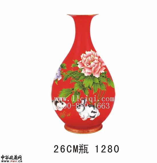 新年花瓶~26CM玉壶春1280元/只，兔年礼品，兔年花瓶，兔年新年花瓶  赞