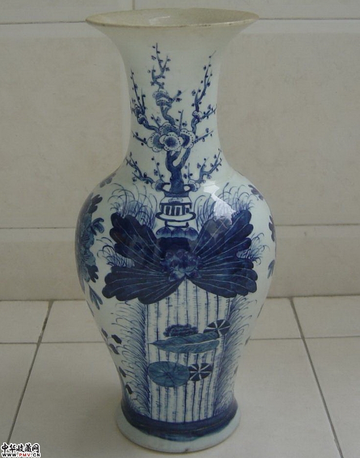清中青花瓶