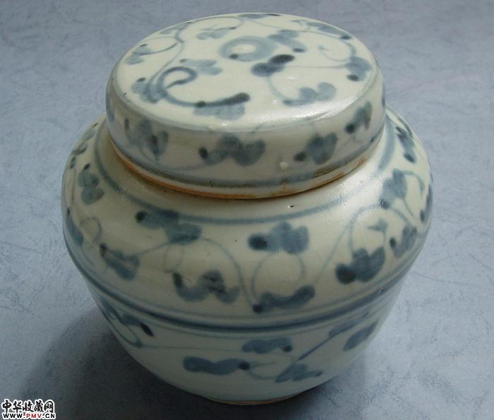 清早青花罐〖己售〗