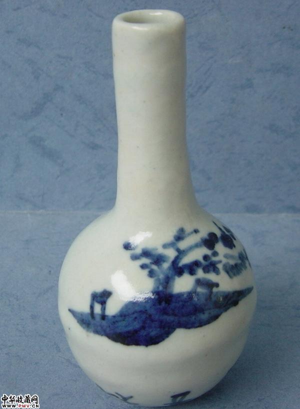 晚清青花瓶〖己售〗