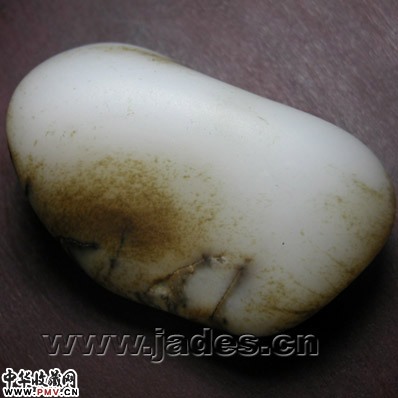 虎皮子脂白玉原石