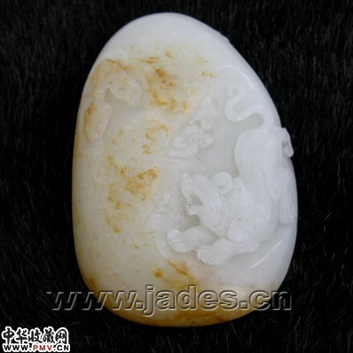 洒金皮金包银虎手件