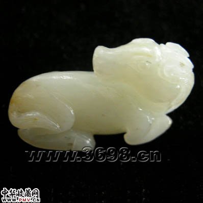 立体白玉生肖马