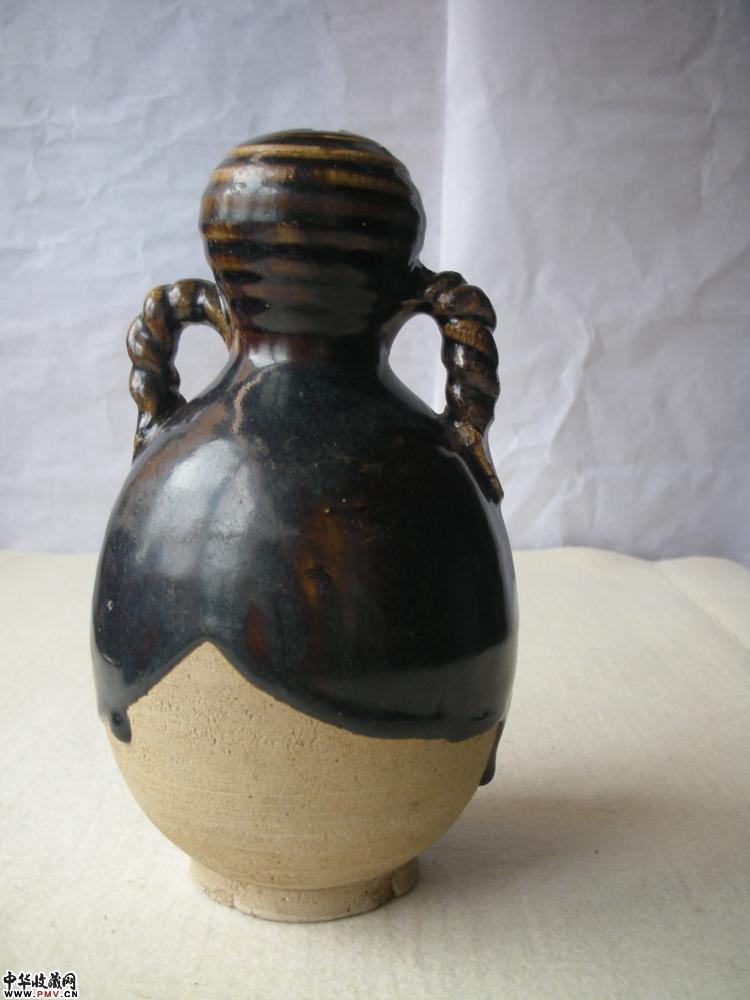 宋黑釉双系蒜头瓶藏家展厅收藏资讯|艺术家|书画家|书画名人|书法家