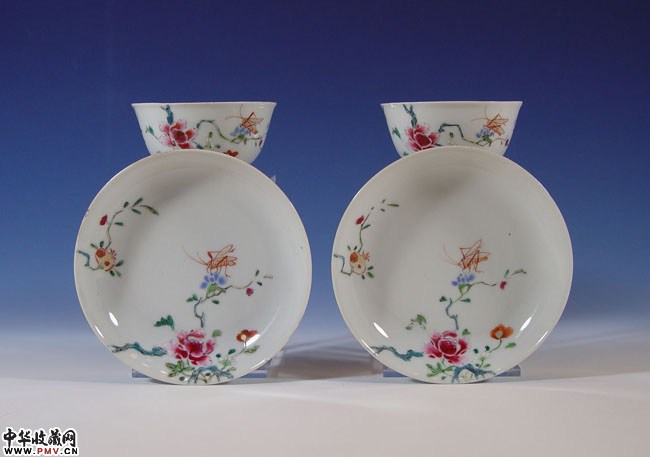 雍乾粉彩茶具两套