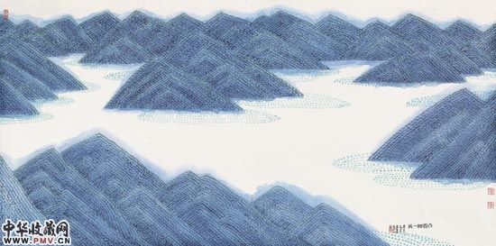 2010-白塔湖一角135cm×217cm－姜宝林作品