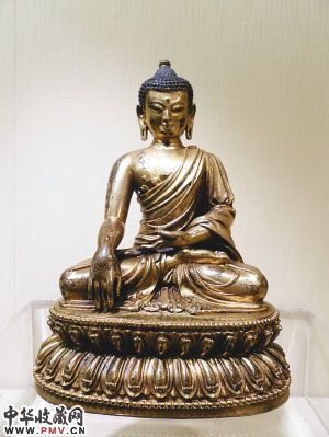 明永乐・鎏金铜释迦牟尼坐像