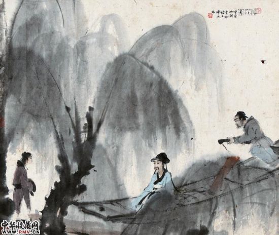 傅抱石《还庄图》