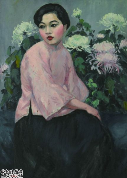 方君璧 桃衣少女