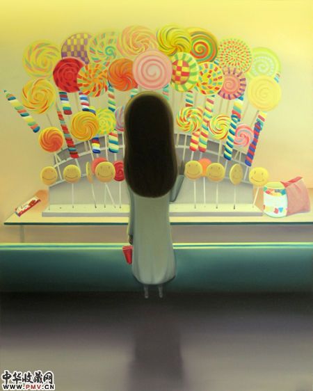 《糖果》布面油画 郭剑 2010
