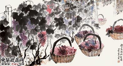 娄师白《葡萄》