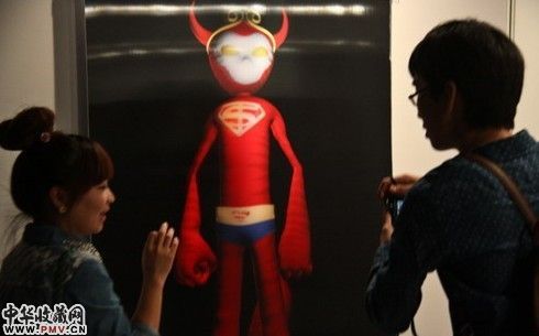 中澳新媒体艺术展展览现场