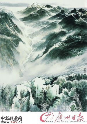 《朝云悠然》 纸本设色 许钦松