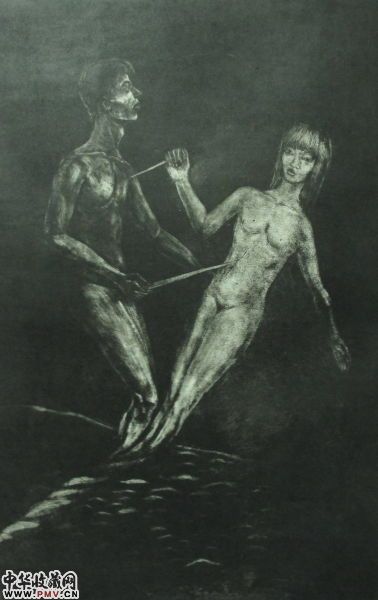 《伤害》铜版画 2011