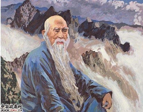 《于右任望大陆诗意图》油画