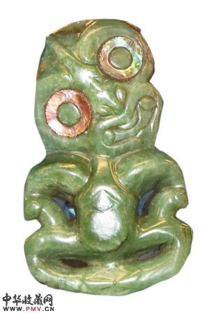 玉人颈饰是毛利人极为珍视的个人装饰物。