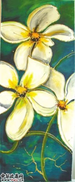 用植物画的油画