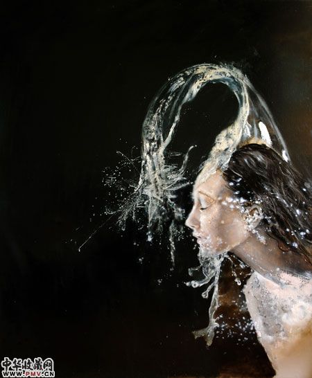 郭静油画作品