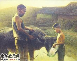 罗中立《喂食》