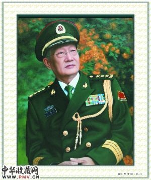 油画《方祖岐上将》 作者：朱法鹏