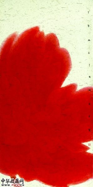 国色（国画）  137厘米×68厘米  卢辅圣