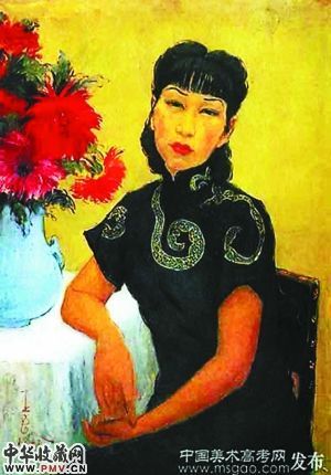 ▲潘玉良自画像。（资料图片）