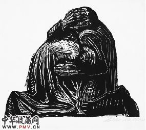 《双亲》 柯勒惠支 木刻 1923
