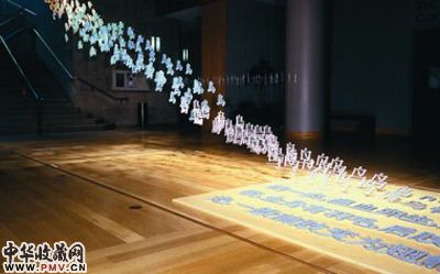 徐冰在纽约展出的《活字》