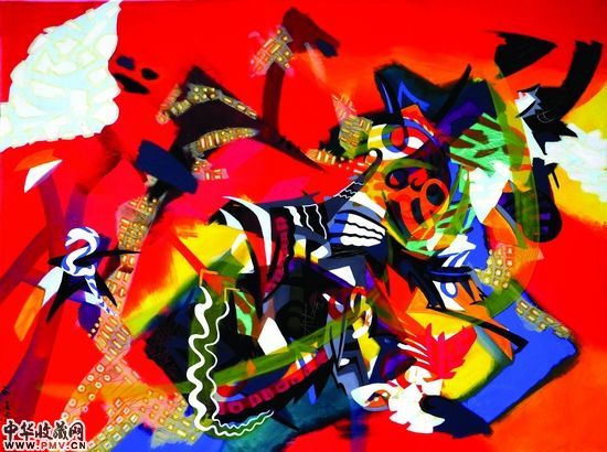 卡洛斯・艾本《皇家色彩》（布面丙烯）