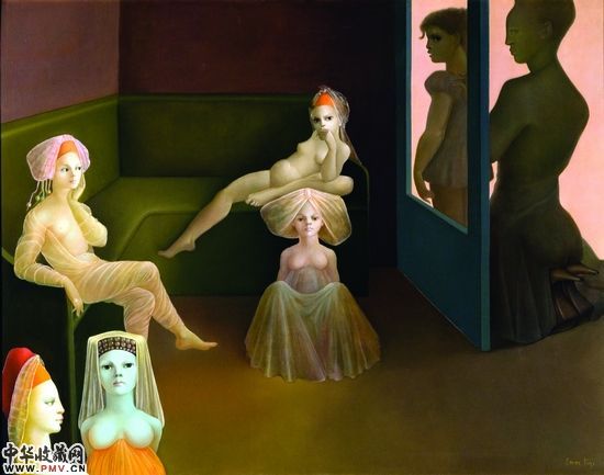 利奥诺・菲尼《快快快…娃娃的价值》（布面油画）