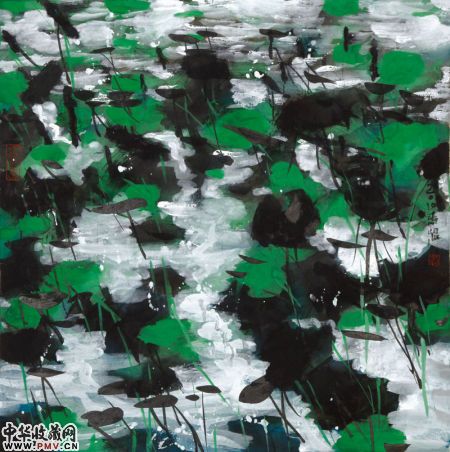 荷塘系列之七 50x50cm 水墨纸本 2010年