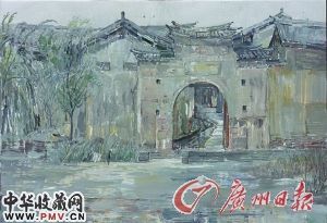 门楼 60cmX90cm 2010年 罗奇