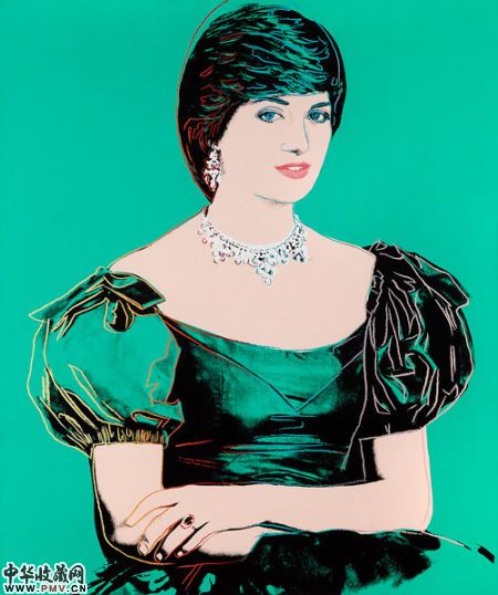 安迪 沃荷 戴安娜王妃 布面油画 127X107cm 1982