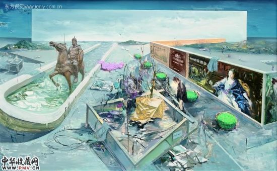 李昌龙,Don';t Press,160x100cm,布面油画,2011