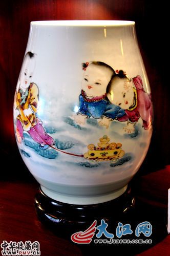 陶瓷作品:招财童子