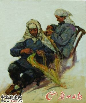 闲不住的手 （油画） 60cm X 50cm