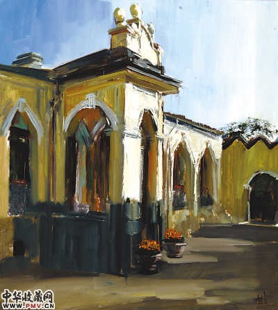 孙中山临时大总统府（作者：韩宝生　尺寸：110cm×100cm）