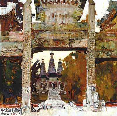 碧云寺（作者：戴士和　尺寸：120cm×120cm）