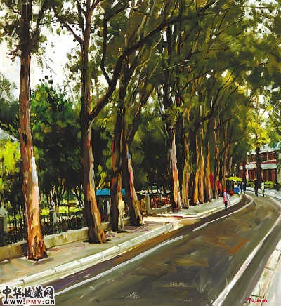 今日黄埔路（作者：王铁牛　尺寸：110cm×100cm）