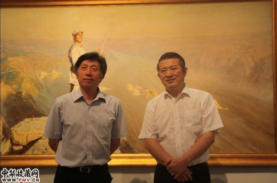 中国美术馆馆长范迪安先生与泰康人寿董事长陈东升先生